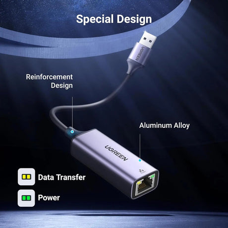 UGREEN USB 3.0 to Ethernet Gigabit RJ45 LAN Adapter (50922) - Ugreen India