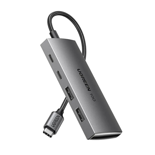 UGREEN USB C Hub 10Gbps, 4 Ports Aluminum USB 3.2 Splitter with 2 USB - C and 2 USB - A Data Ports (30758) - Ugreen India