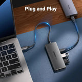 UGREEN USB C Hub 10Gbps, 4 Ports Aluminum USB 3.2 Splitter with 2 USB - C and 2 USB - A Data Ports (30758) - Ugreen India