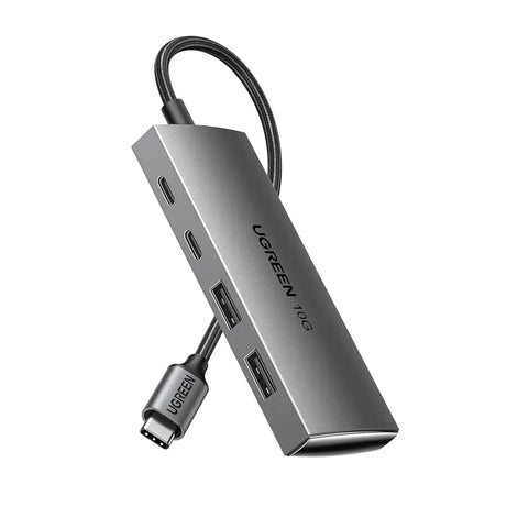 UGREEN USB C Hub 10Gbps, 4 Ports Aluminum USB 3.2 Splitter with 2 USB - C and 2 USB - A Data Ports (30758) - Ugreen India