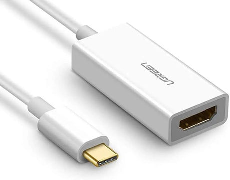 Ugreen USB - C Male to HDMI Female Adapter 4k@30Hz With 20cm Cable - White(40273) - Ugreen India