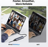 UGREEN USB C to Ethernet Adapter, 10Gbps 5 in 1 USB C Hub Ethernet with 2* USB - C 3.2, USB - A 3.2/2.0, Gigabit RJ45 for Laptop, Type C (Thunderbolt 4/3 Compatible) to Network for MacBook, XPS, iPad Pro(45320) - Ugreen India