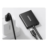 UGREEN VGA Male to HDMI Female Converter Adapter, 1080P@60Hz (Not Reverse Direction) Video Audio Sync, Power Supply USB - C Cable(1m) & 3.5mm Audio Cable, 1m (50945) - Ugreen India