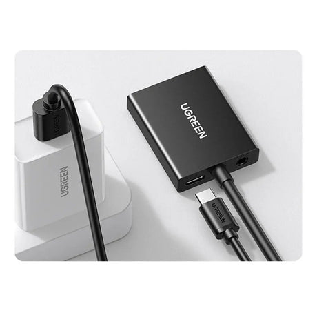 UGREEN VGA Male to HDMI Female Converter Adapter, 1080P@60Hz (Not Reverse Direction) Video Audio Sync, Power Supply USB - C Cable(1m) & 3.5mm Audio Cable, 1m (50945) - Ugreen India