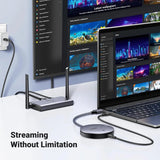 UGREEN Wireless HDMI Transmitter and Receiver 4K@30Hz, 2.4G/5G Wireless Display Adapter Kit for Laptop, PC, TV, Projector, Monitor – Plug and Play Streaming, Screen Mirroring – (90909A) - Ugreen India