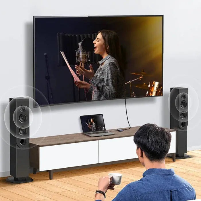 यूग्रीन 15 सेमी यूएसबी 3.0 से 1080p एचडीएमआई + वीजीए कनवर्टर, एल्यूमिनियम केस(20518)