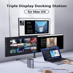 UGREEN 13-in-1 USB-C PD Docking Station for Laptop With HDMI, DP 4k@60Hz (8K Max) Triple Display Monitor for Windows and Mac, 10 Gbps USB-C and USB-A Data, 100W Charging, Ethernet, Audio, SD/TF Card slot (90325)