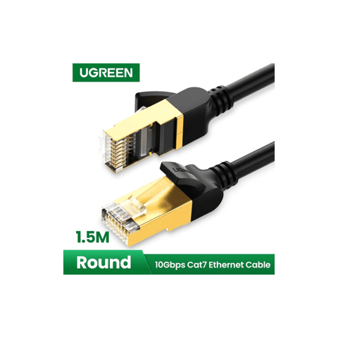 Ugreen 1.5m Cat 7 F/FTP Ultra Durable Shielded Lan Cable, 10Gbps/600Mhz S/STP Molded/Stranded Copper (11277)