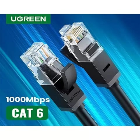 Ugreen 1.5m Cat 6 Core-8 U/UTP 1000Mbps Lan Cable For Connecting  a computer to a printer , router, switch box or other network element (60545)