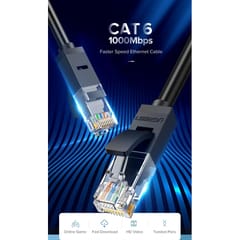 Ugreen 2m Cat 6 Core-8 U/UTP 1000Mbps Lan Cable For Connecting  a computer to a printer , router, switch box or other network element etc.(20160)