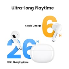 Ugreen HiTune H5 True Wireless Bluetooth V5.3 Active Noise Canceling Earbuds with 26H ব্যাটারি 13.6mm ড্রাইভার - সাদা(15612)