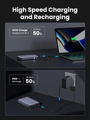 UGREEN 100W 20000mAh Power Bank, Nexode Portable Charger USB C 3-Port PD3.0 Battery Pack Digital Display, Compatible With MacBook Pro, Laptop, iPhone 15/14/13/12 Series, Samsung, AirPods, and More (25188)